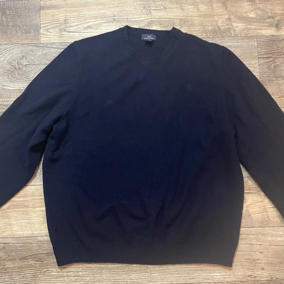 Brooks Brothers Other - Brooks Brothers‎ 346 Mens Navy Lambswool Cashmere Sweater Crewneck XL